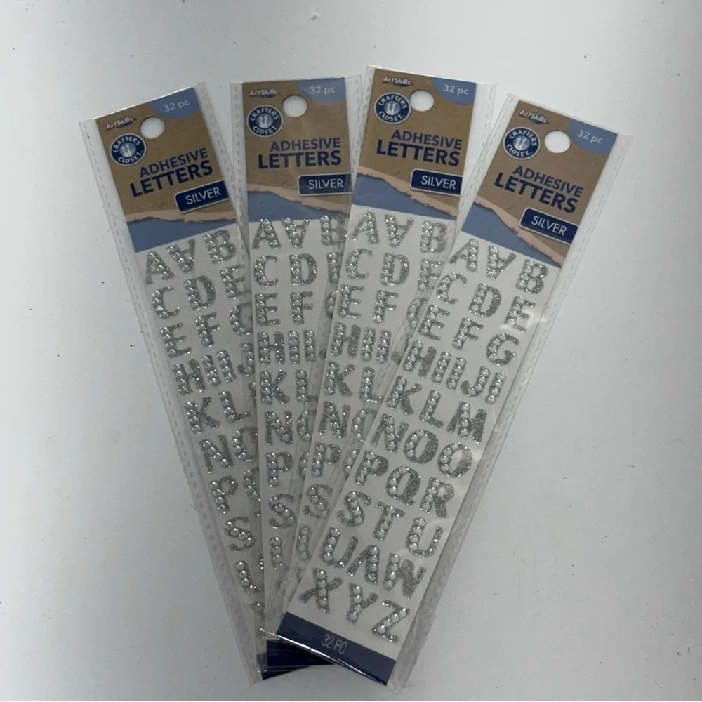 Starburst Gem Stickers and Adhesive Letters Set